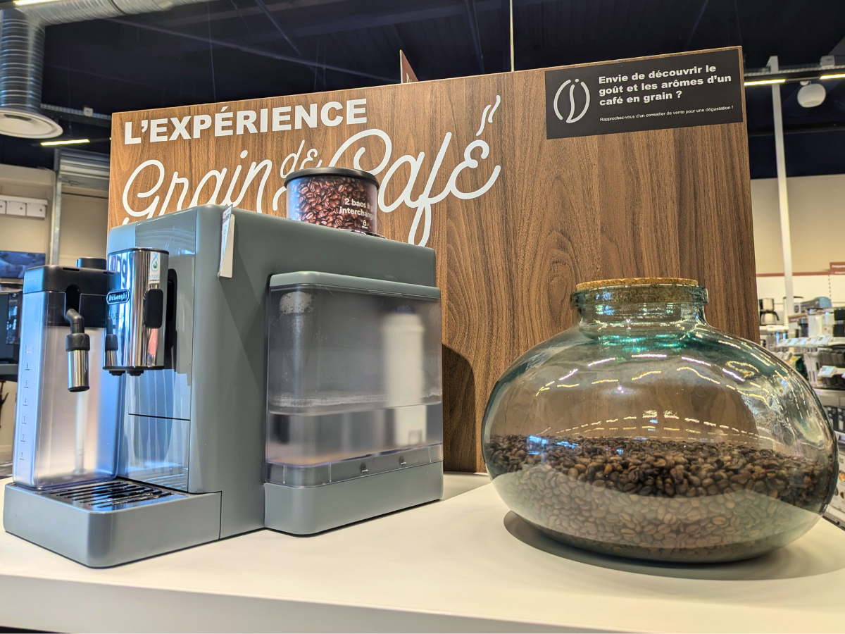 L'expresso Broyeur DELONGHI RIVELIA chez Boulanger Tours Saint Pierre des Corps