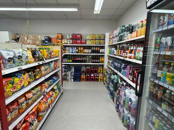 vente de boissons et de produits salés
