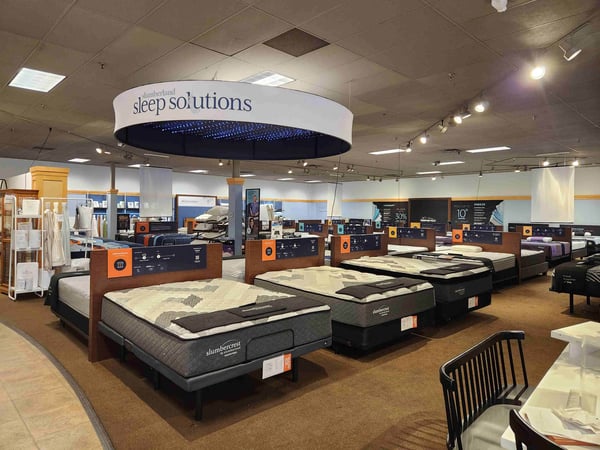 Burnsville Slumberland Furniture mattress section