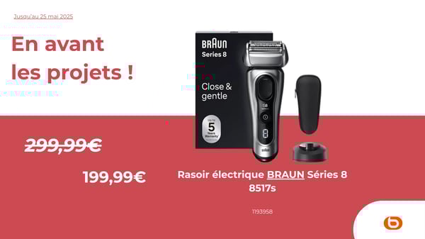 Rasoir électrique BRAUN Séries 8 8517s