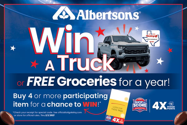 win a truck free groceries for a year