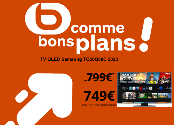 TV QLED Samsung TQ50Q80C 2023 BOULANGER Perpignan