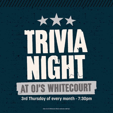 Trivia Night at OJ's Whitecourt