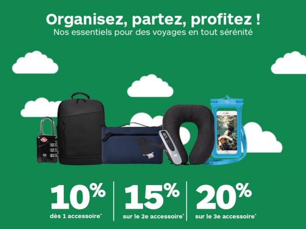 Categorielle 10 15 et 20% sur une selection d'accessoires