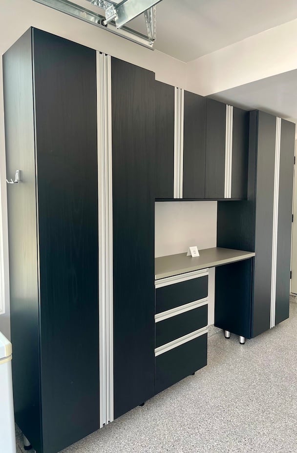 garage cabinets, garage storage, garage storage systems, garage cabinet storage, garage organization, storage solutions, custom cabinets. Novi, Michigan