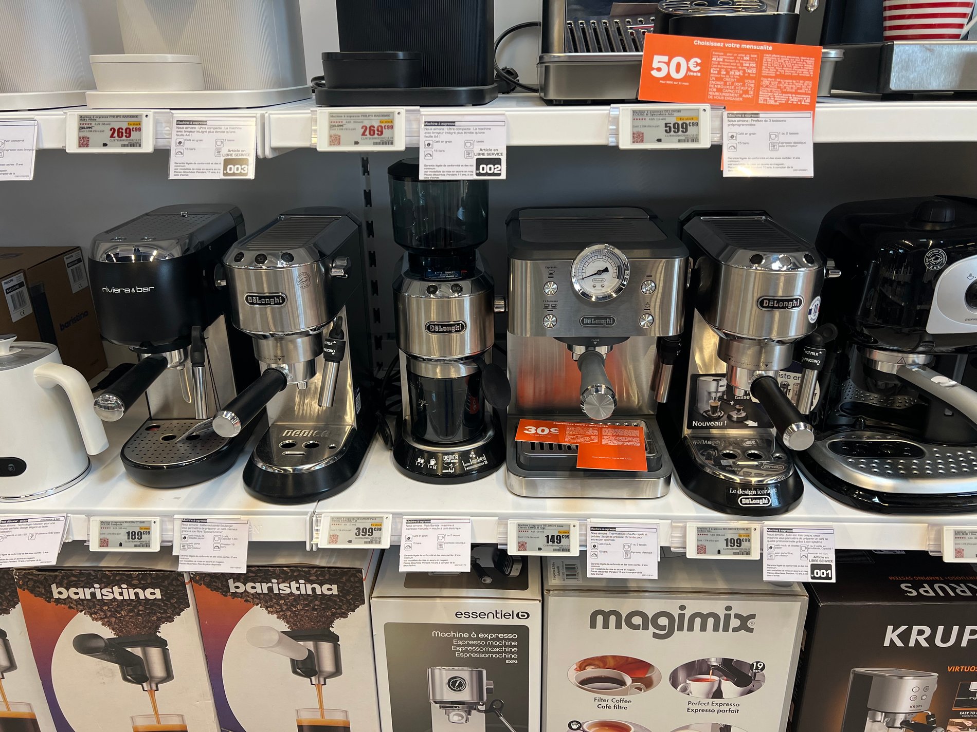 Machine à expresso DELONGHI dans votre magasin boulanger st quentin