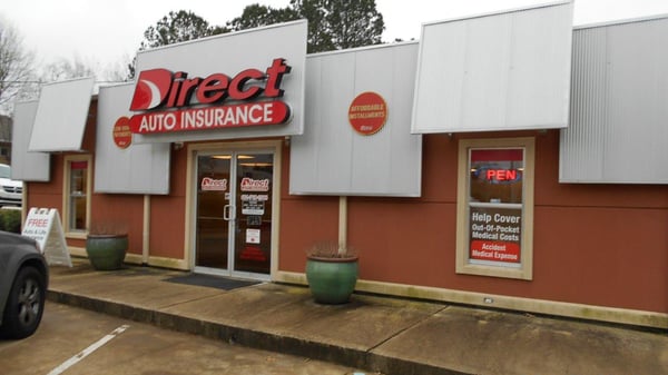 Direct Auto Insurance storefront located at  1535 East County Line Road, Jackson