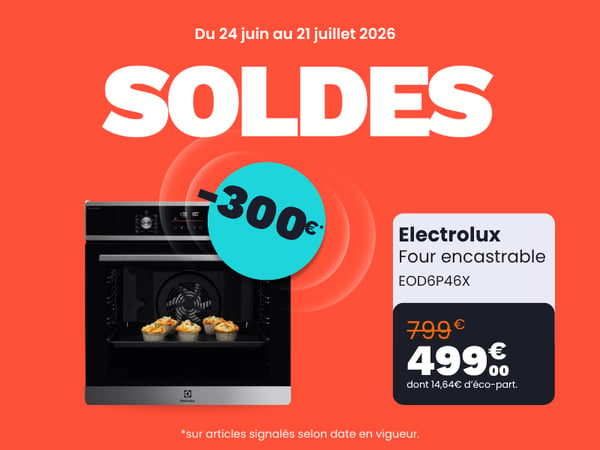 Four encastrable ELECTROLUX EOD6P46X Pyrolyse Chaleur tournante et Vapeur SteamBake 72L