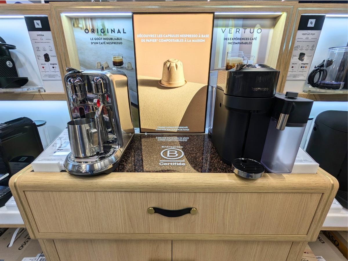 venez découvrir la Nespresso DELONGHI Latissima Noir et la Nespresso SAGE APPLIANCES Creatista Plus chez Boulanger Tours Saint Pierre des Corps