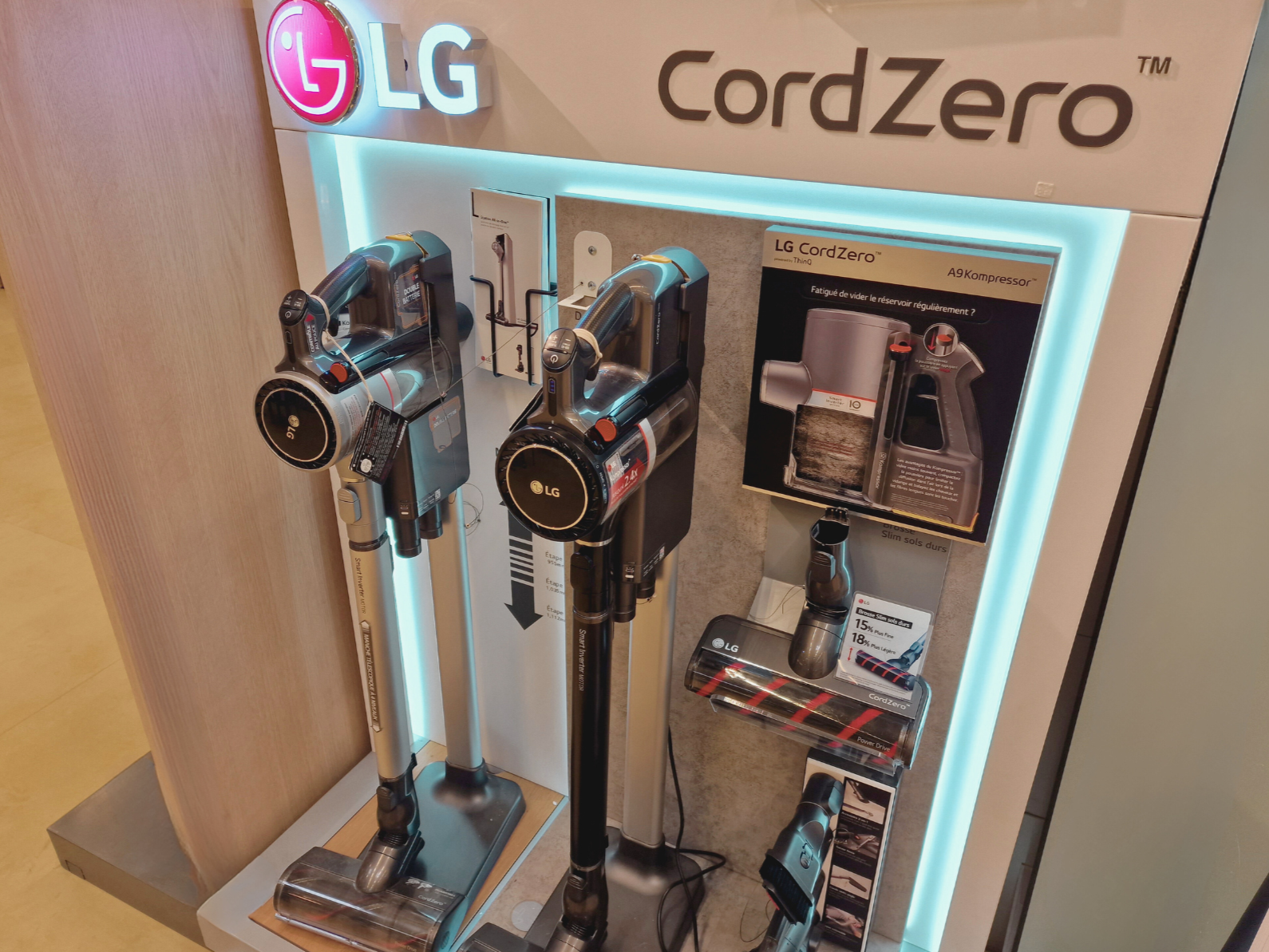 Aspirateur Balai LG CordZero magasin Boulanger Angers Atoll