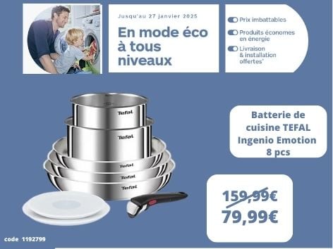 découvrez la Batterie de cuisine TEFAL Ingenio Emotion 8 pcs L8968S04 dans votre magasin Boulanger Boulogne-Sur-Mer