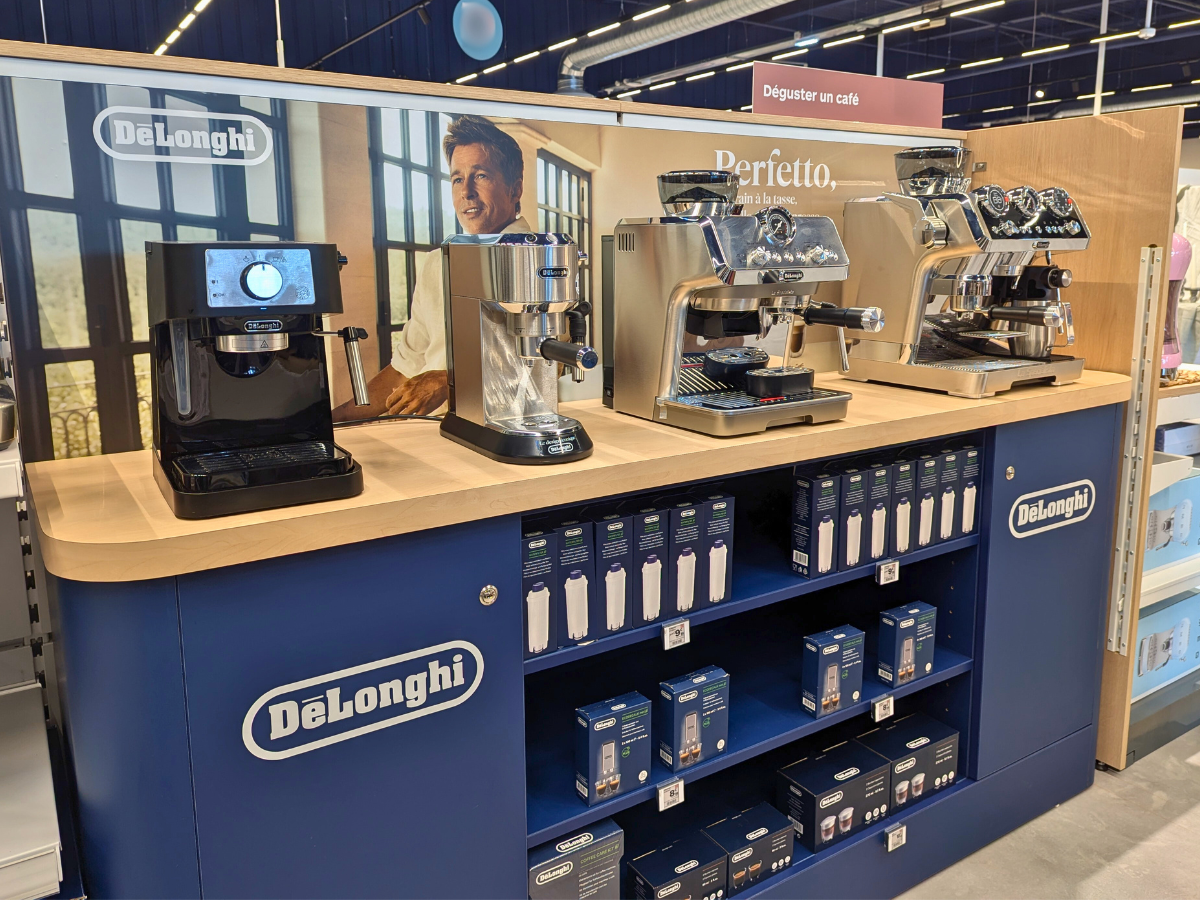Les machines à café "Broyeur" de chez DELONGHI à retrouver chez Boulanger Tours Saint Pierre des Corps