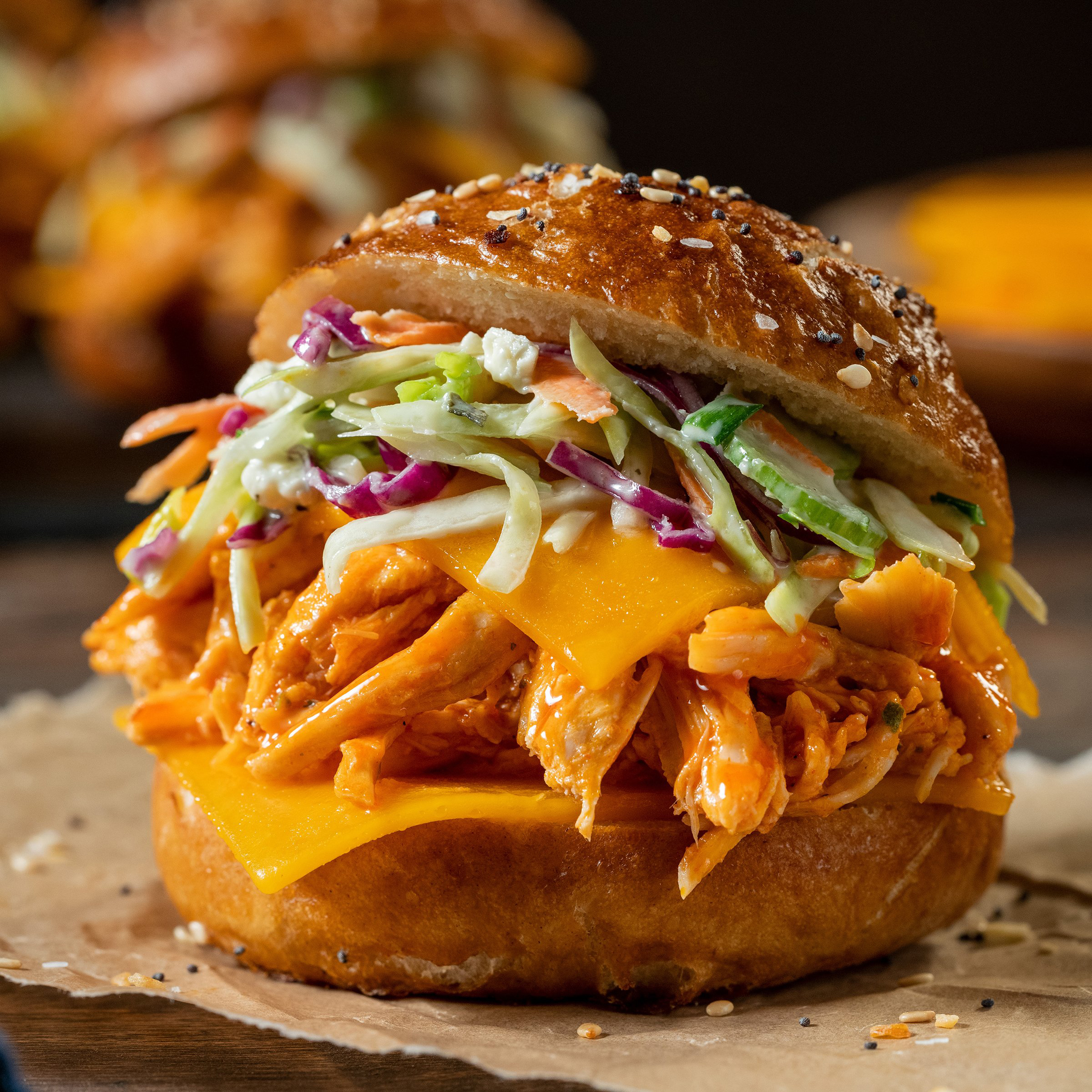 Buffalo Chicken Sliders by Sargento