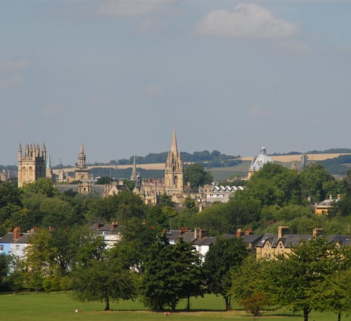View of South Park in Oxford during the summer