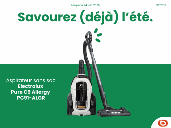 découvrez la Aspirateur sans sac ELECTROLUX Pure C9 Allergy PC91-ALGR dans votre magasin Boulanger Boulogne-Sur-Mer