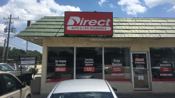 Direct Auto Insurance storefront located at  10154 Atlantic Boulevard, Jacksonville