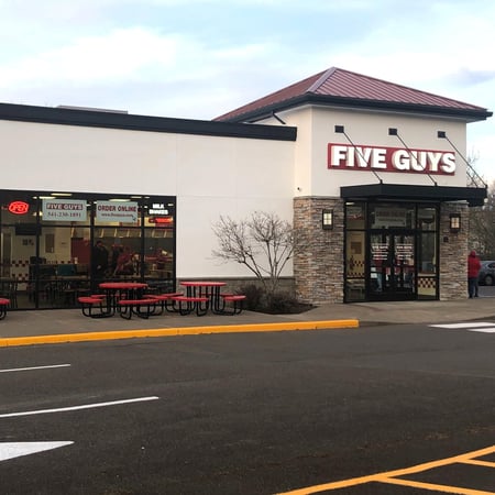 Five Guys at 845 NW 9th St. in Corvallis, OR.