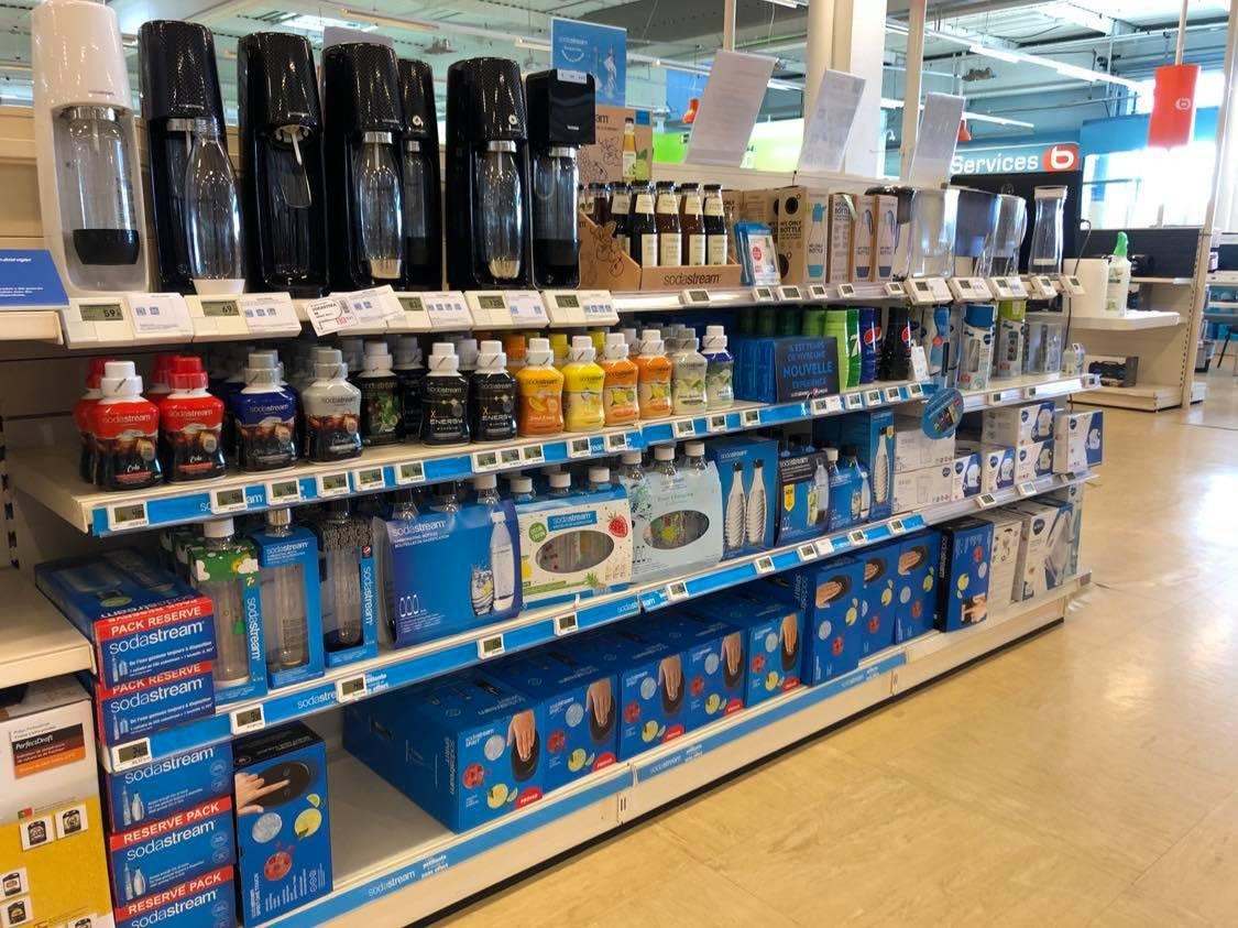 Le rayon Sodastream dans votre magasin boulanger barentin