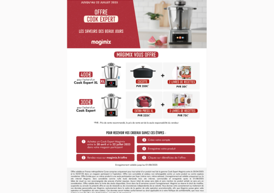 OFFRE MAGIMIX: JUSQU'À 400€ DE CADEAUX OFFERTS ! - Boulanger Claye-Souilly
