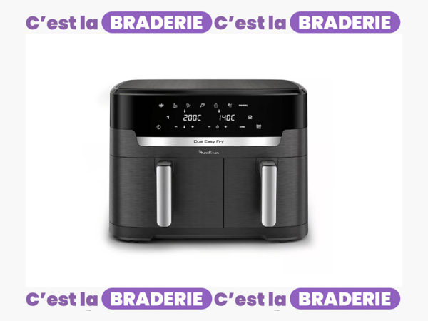 Friteuse sans huile MOULINEX Easy fry Dual XXL 11L EZ942HF0