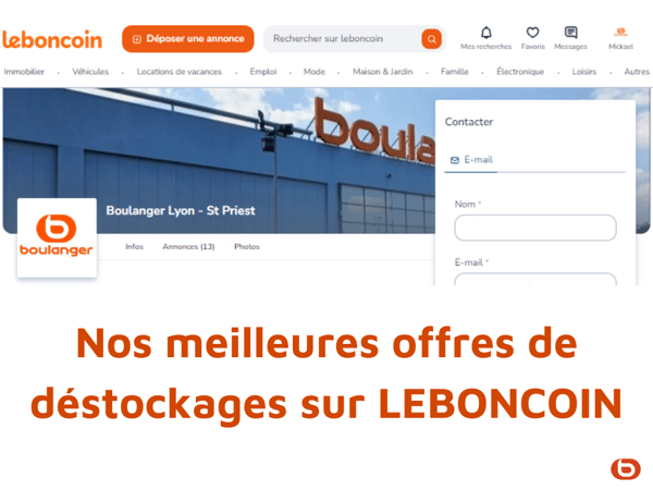 Boulanger Saint priest compte leboncoin