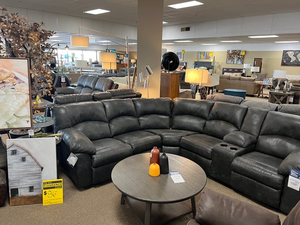 Grover sectional at Slumberland Furniture Store in Thief River Falls,  MN