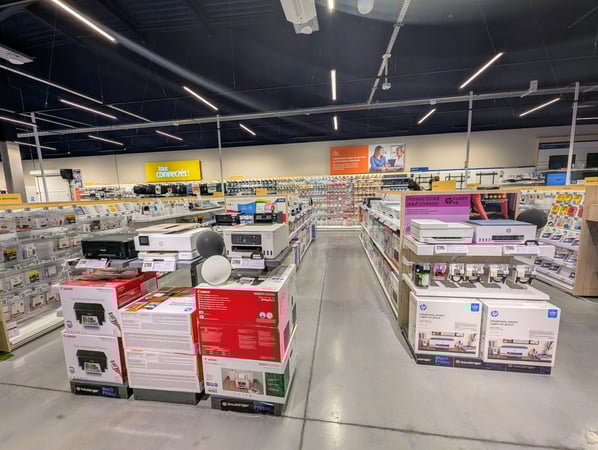 Le rayon imprimantes de notre magasin Boulanger Persan Chambly ou trouvez les dernières imprimantes Ecotank de chez Epson.