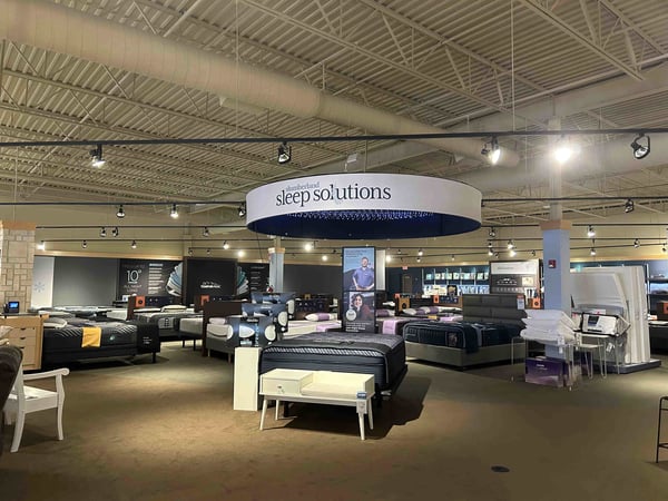 Wichita Slumberland Furniture mattress section