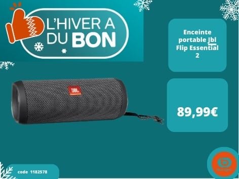 Retrouvez l' enceinte portable Jbl Flip Essential 2 dans votre magasin Boulanger Boulogne sur mer