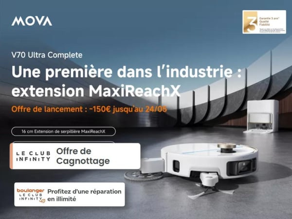 robot aspirateur laveur Mova Montauban