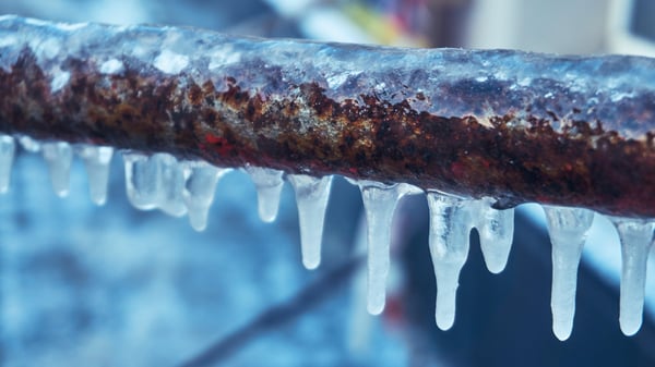winter frozen burst pipes