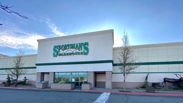 The front entrance of Sportsman's Warehouse in Vancouver