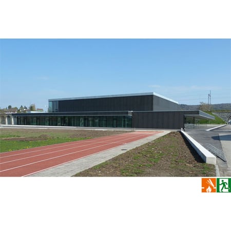Referenz: Sporthalle Letten Diessenhofen, RWA, Notbeleuchtungssysteme