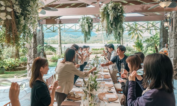 ハワイ視察、パーティーの様子