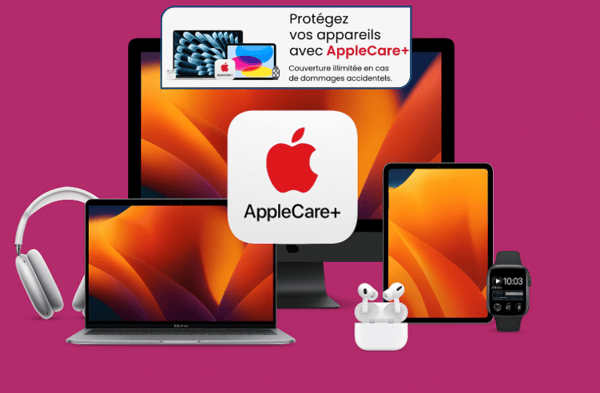 AppleCare+ : Offrez à vos appareils la tranquillité qu’ils méritent avec un service premium, pensé pour durer avec votre magasin Boulanger Niort