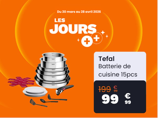 Batterie de cuisine Tefal 15 pièces
