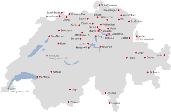Engel & Völkers Standorte Schweiz