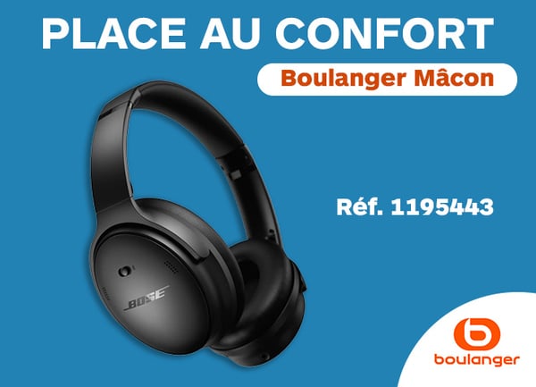 Casque Bose QC Headphone au magasin Boulanger Mâcon.