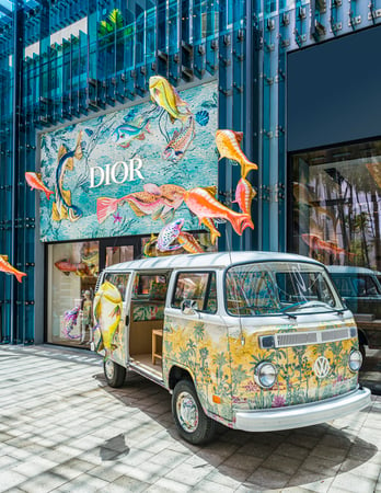 Miami Design District - Looking up 👀 at the beautiful Dior boutique at # MiamiDesignDistrict. Stop in today to explore the latest collection. 📍162  NE 39th St.
