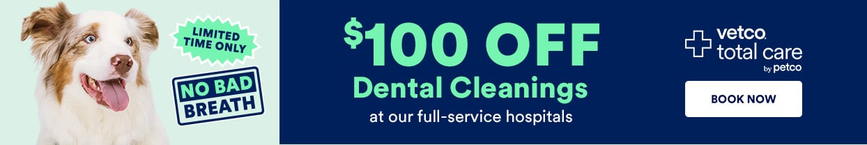 $100 OFF Dental Cleanings. Valid 2/2-4/5/25.