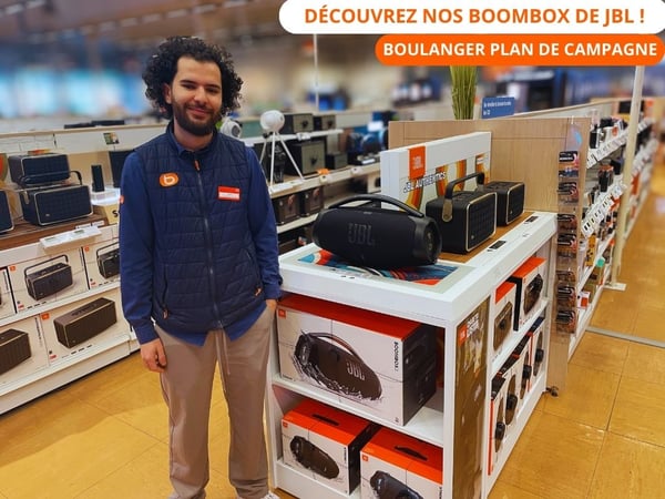 🎉 Démarrez 2026 en mode #GoodVibes avec JBL ! 🎶

Chez Boulanger Plan de Campagne, nos boombox JBL sont prêtes à mettre le feu à vos soirées et vos moments musicaux ! 🔊✨

💥 Son puissant, design stylé et autonomie longue durée pour profiter de chaque instant.

Ne laissez pas 2026 démarrer en silence… venez découvrir nos offres JBL dès maintenant et faites vibrer votre année ! 🎵