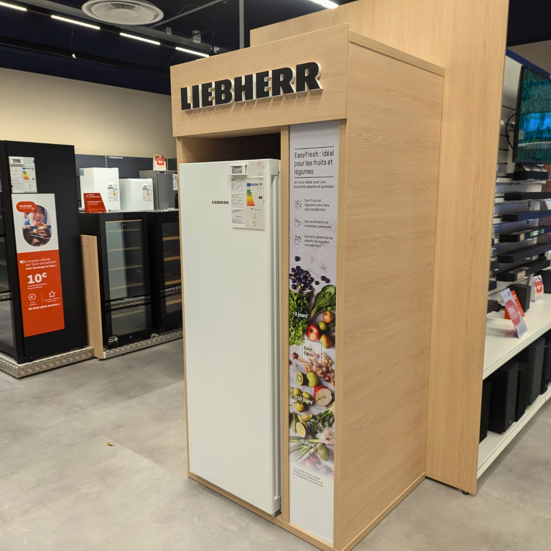 réfrigérateur LIEBHERR chez Boulanger Tours Saint Pierre des Corps