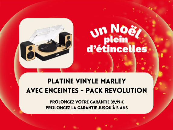Platine vinyle MARLEY avec enceintes - Pack Revolution