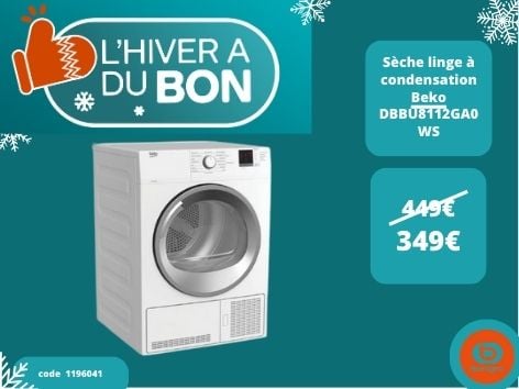 Retrouvez le Sèche linge à condensation Beko DBBU8112GA0WS dans votre magasin Boulanger Boulogne sur mer