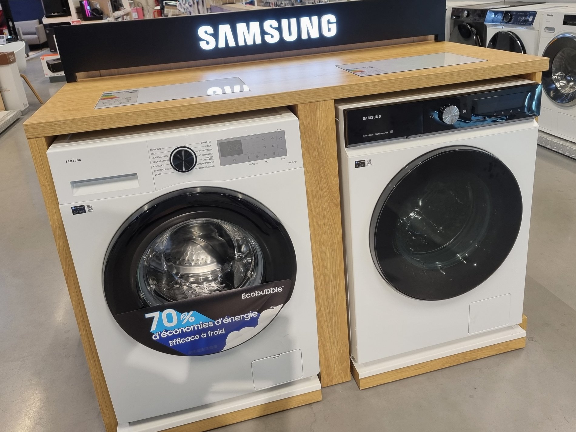 Lave linge samsung Bespoke ecobubble- boulanger vendenheim reichstett
