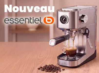 Devenez votre propre barista avec la nouvelle cafetière percolateur Essentiel b à Boulanger Roncq !Amateurs de café intense et d'arômes riches, découvrez la toute nouvelle machine à expresso manuelle de notre marque Essentiel b !Conçue pour vous offrir un café d'exception à la maison au meilleur rapport qualité/prix, elle combine simplicité d'utilisation et performances professionnelles.