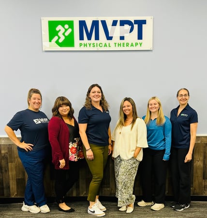 Staff at MVPT in Penfield NY (from left to right); Lindsay G, Diane F, Heather C, Brittany L, Zoe W, Michelle C