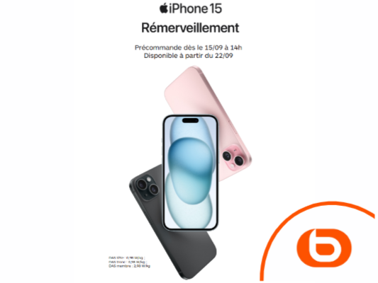 Précommande Iphone 15 - boulanger troyes