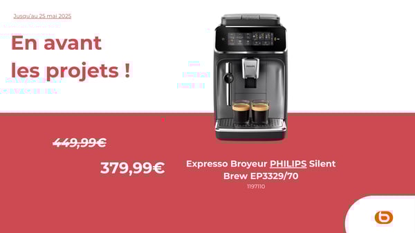 Expresso Broyeur PHILIPS Silent Brew EP3329/70