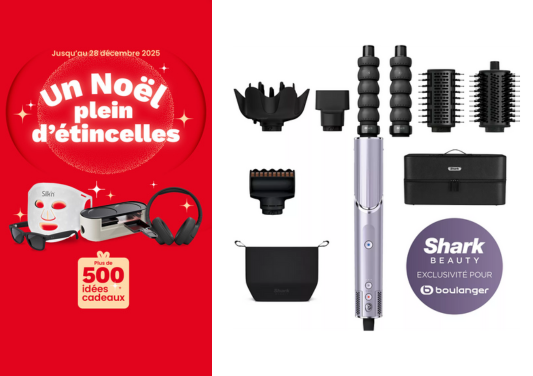 Fer multistyle SHARK Flexstyle HD466PLEU Lilas + embout anti-frisottis/pochette voyage